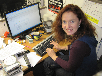 Aimee working on website 001-891